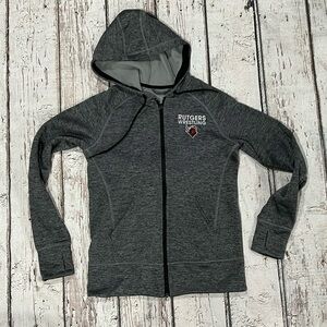 Rutgers University Wrestling Adidas Dark Gray Hoodie Pullover Sweatshirt